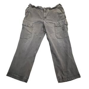 Duluth Trading Co Flex Fire Hose Cargo Pants Mens 40x30 Relaxed Brown